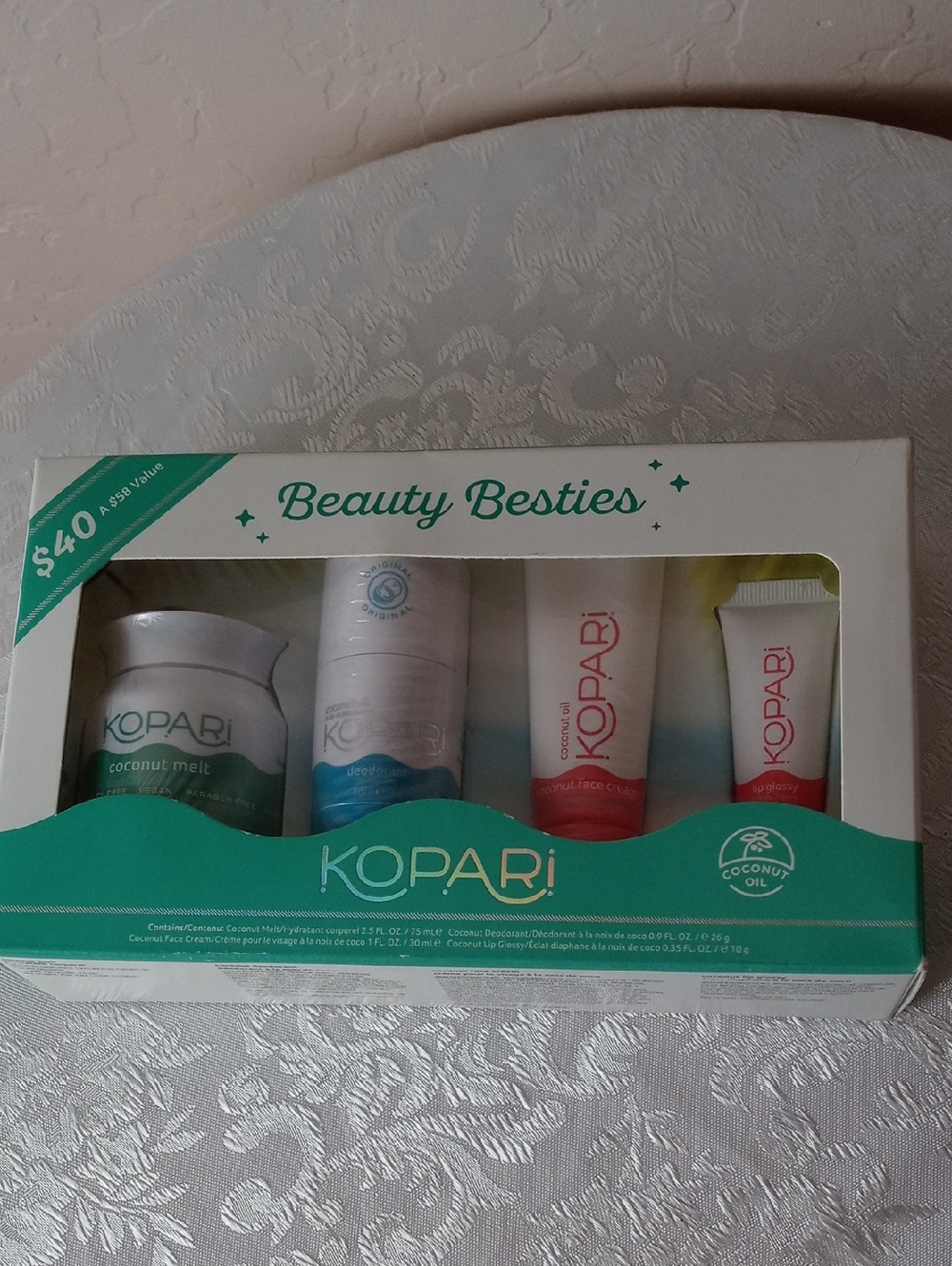 NIB Kopari Beauty Besties Coconut Oil Travel Set - 4 pieces